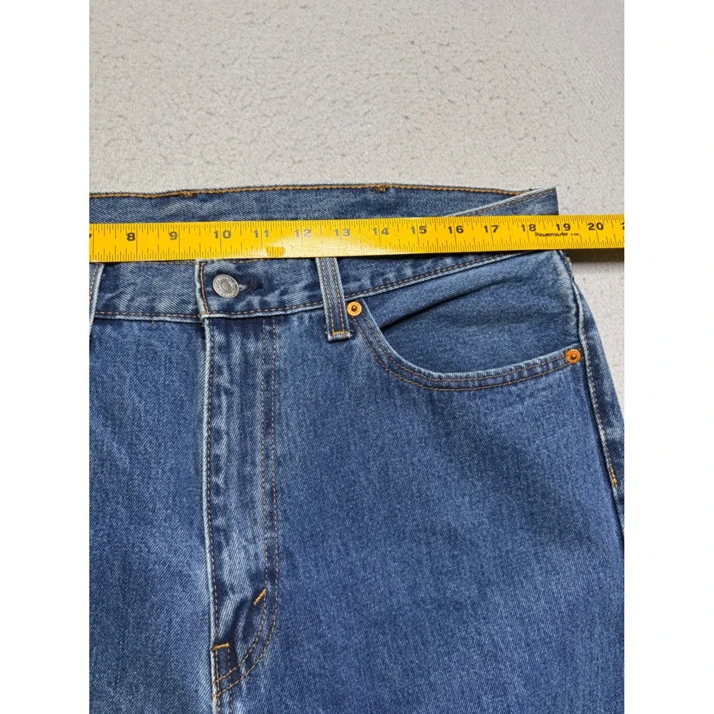 Levi's 505 Jeans Mens 38x29 Blue Regular Fit Straight Leg Denim Pants